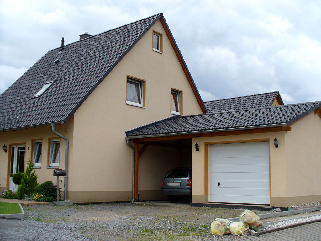 Garage Carport Kombination